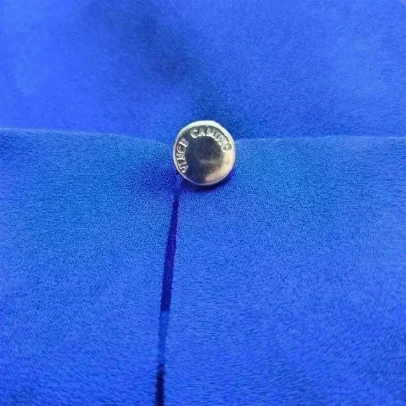 Vince Camuto Sleeveless Flowy Top Blouse in Cobalt Blue Size S Officecore - Picture 7 of 8